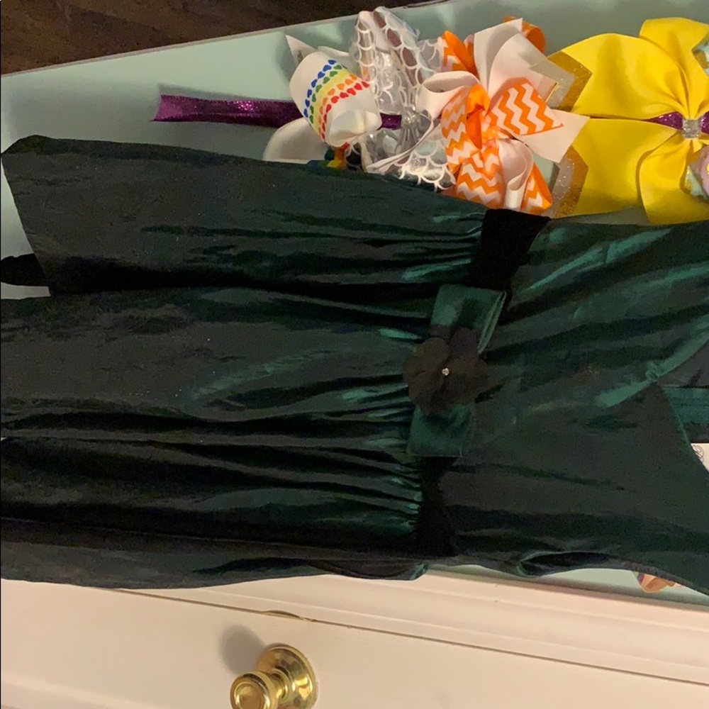 Hunter green dress